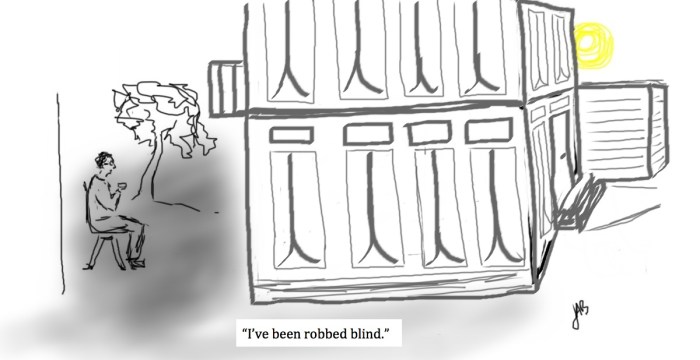 ROBBERY IN PROGRESS Cartoon DRAFT Panel 4