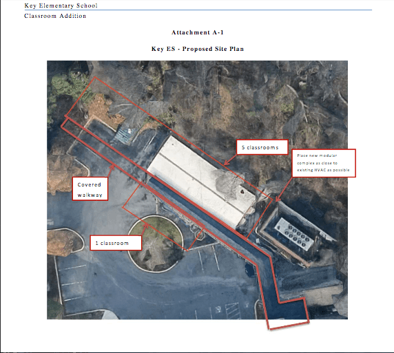 Key School Classroom Proposed Site Plan 3-18