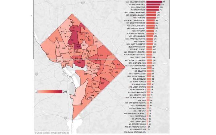 DC Covid By Neighborhood 5-5-2020